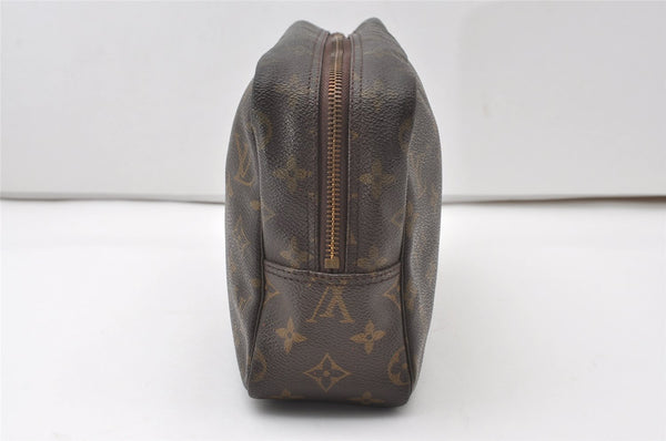 Auth Louis Vuitton Monogram Trousse Toilette 28 Clutch Hand Bag M47522 LV 9691I