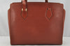 Authentic Louis Vuitton Epi Duplex Shoulder Tote Bag Brown M52423 LV Junk 9692I