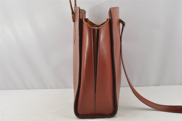 Authentic Louis Vuitton Epi Duplex Shoulder Tote Bag Brown M52423 LV Junk 9692I