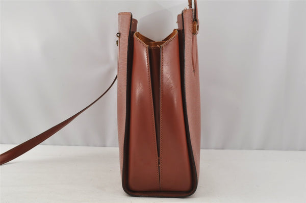 Authentic Louis Vuitton Epi Duplex Shoulder Tote Bag Brown M52423 LV Junk 9692I