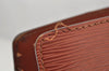 Authentic Louis Vuitton Epi Duplex Shoulder Tote Bag Brown M52423 LV Junk 9692I