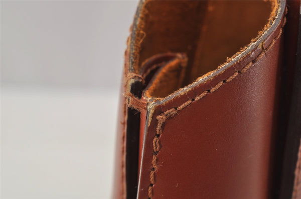 Authentic Louis Vuitton Epi Duplex Shoulder Tote Bag Brown M52423 LV Junk 9692I