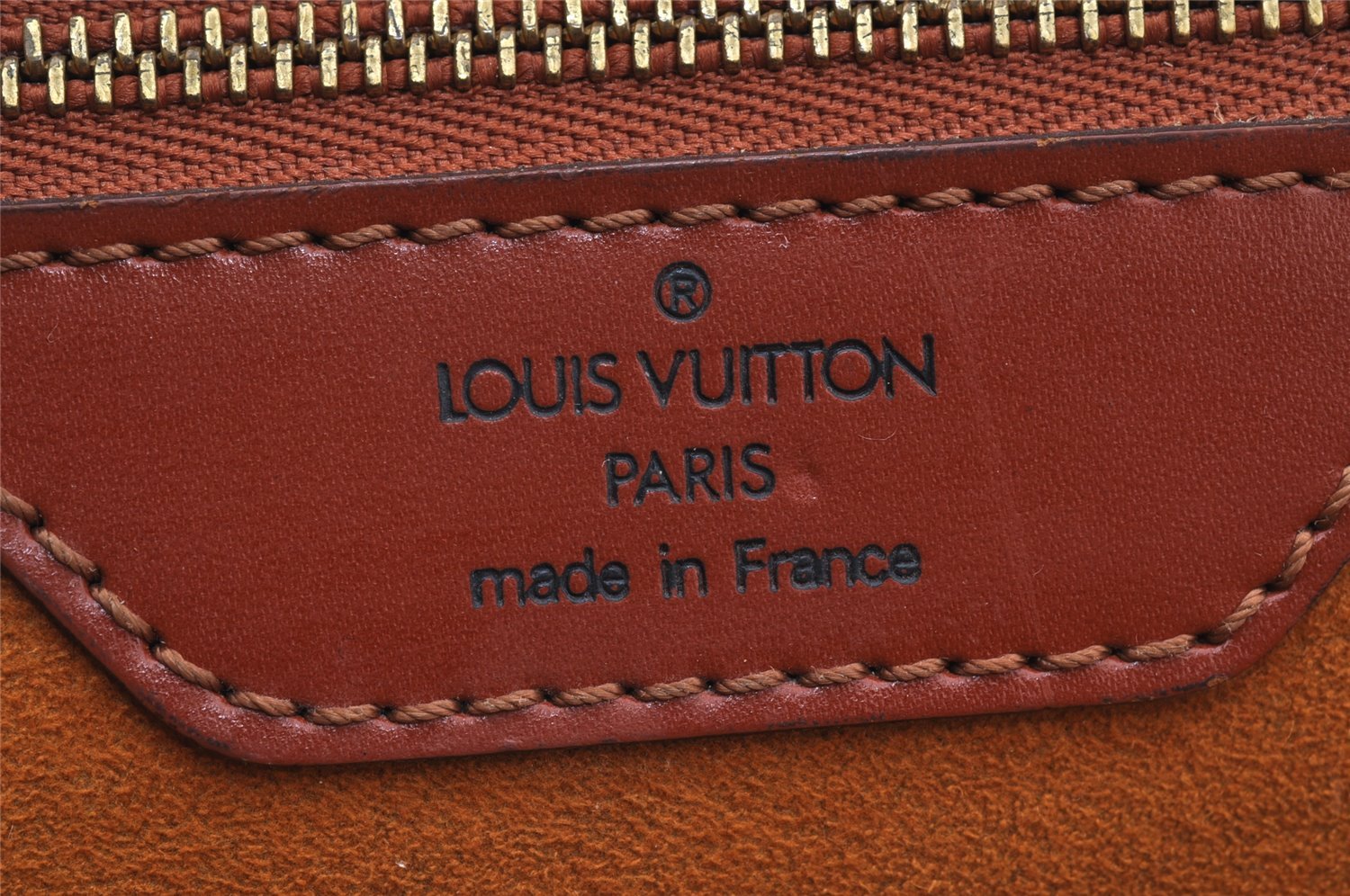 Authentic Louis Vuitton Epi Duplex Shoulder Tote Bag Brown M52423 LV Junk 9692I