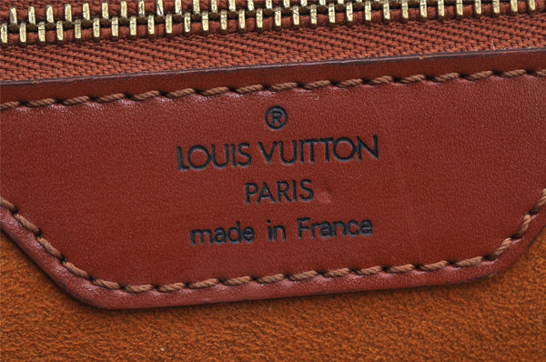 Authentic Louis Vuitton Epi Duplex Shoulder Tote Bag Brown M52423 LV Junk 9692I