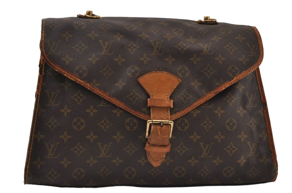 Authentic Louis Vuitton Monogram Beverly 41 M51121 2Way Hand Bag Junk 9693I
