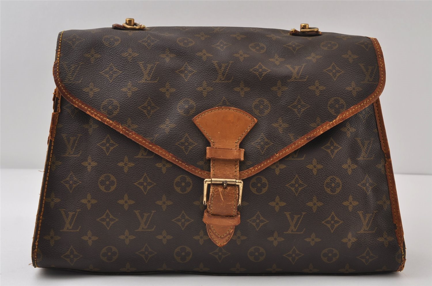 Authentic Louis Vuitton Monogram Beverly 41 M51121 2Way Hand Bag Junk 9693I