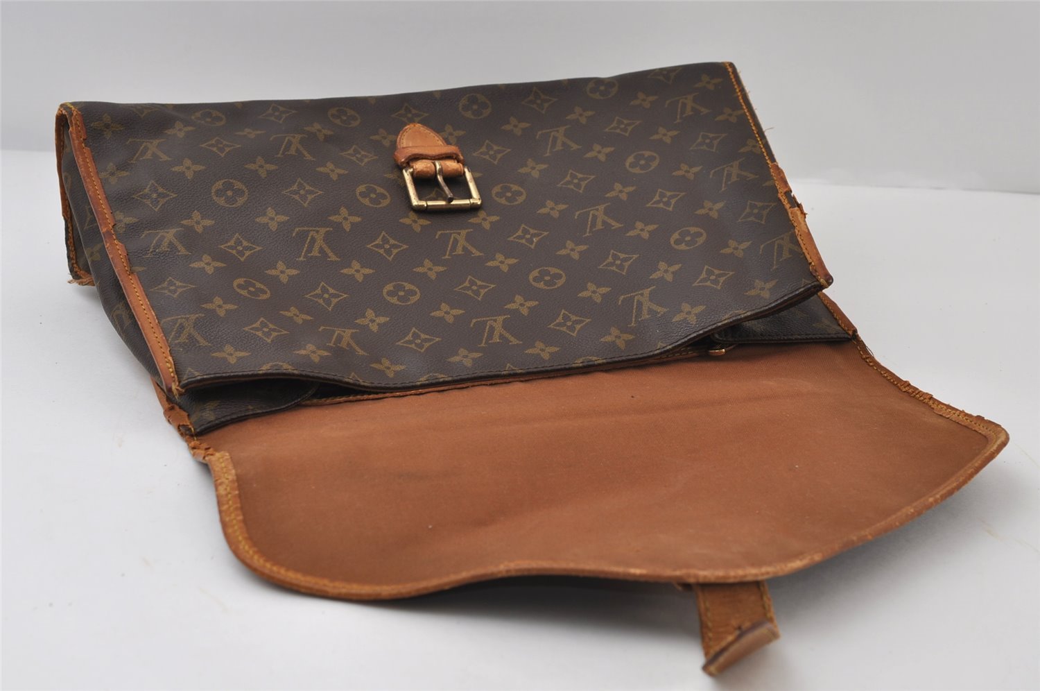Authentic Louis Vuitton Monogram Beverly 41 M51121 2Way Hand Bag Junk 9693I