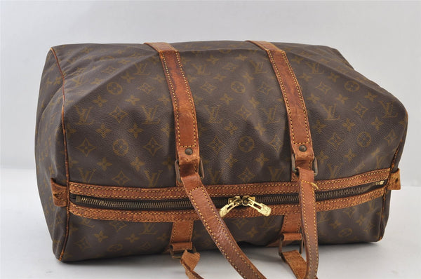 Authentic Louis Vuitton Monogram Sac Souple 45 Hand Boston Bag M41624 Junk 9694I