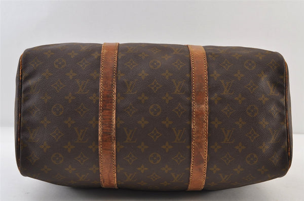 Authentic Louis Vuitton Monogram Sac Souple 45 Hand Boston Bag M41624 Junk 9694I