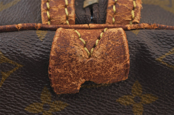 Authentic Louis Vuitton Monogram Sac Souple 45 Hand Boston Bag M41624 Junk 9694I