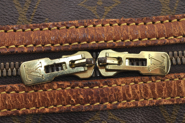 Authentic Louis Vuitton Monogram Sac Souple 45 Hand Boston Bag M41624 Junk 9694I