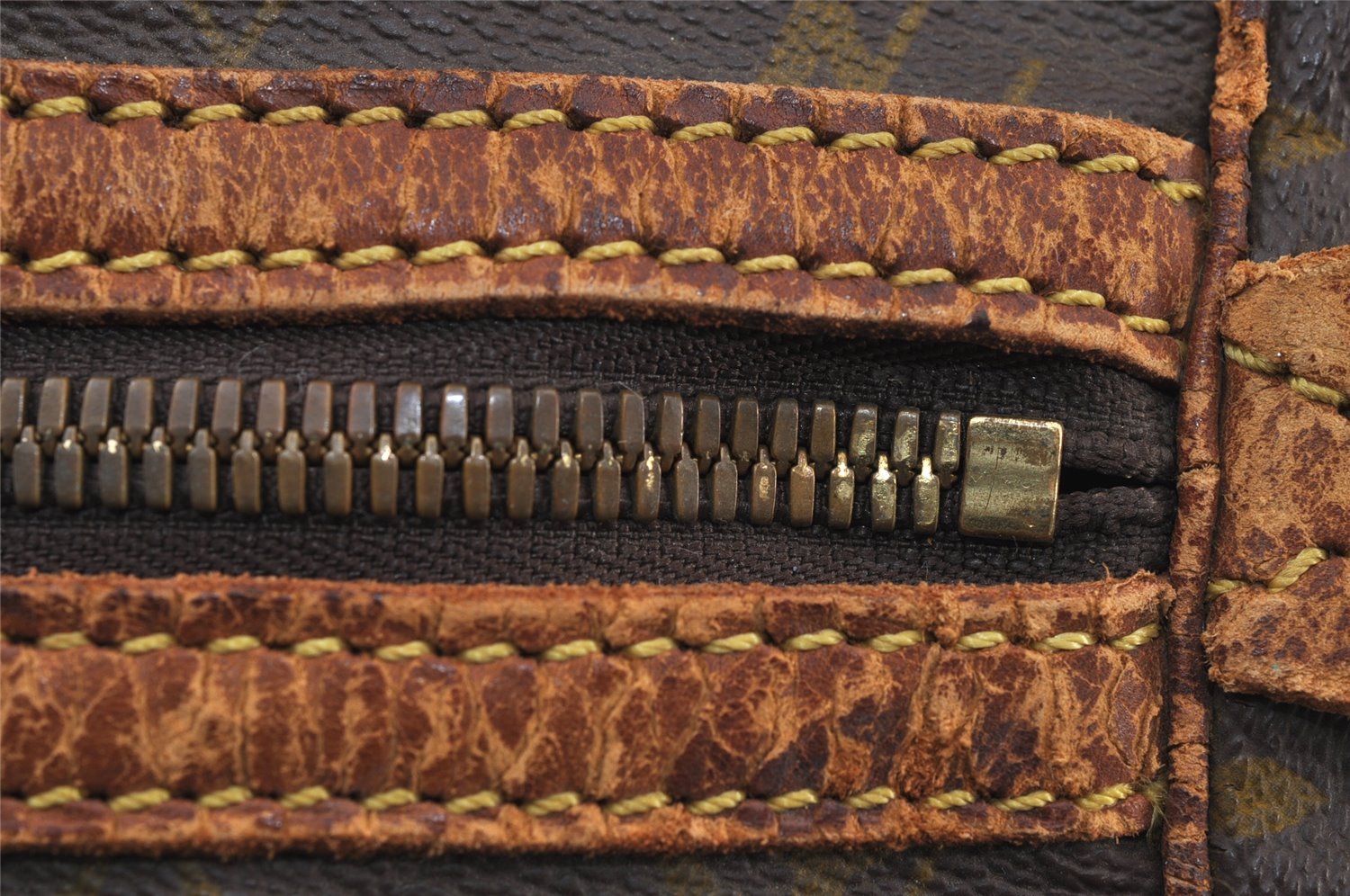 Authentic Louis Vuitton Monogram Sac Souple 45 Hand Boston Bag M41624 Junk 9694I