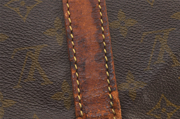 Authentic Louis Vuitton Monogram Sac Souple 45 Hand Boston Bag M41624 Junk 9694I