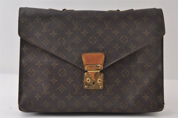 Auth Louis Vuitton Monogram Serviette Conseiller Briefcase M53331 Junk 9695I