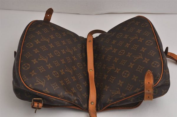 Authentic Louis Vuitton Monogram Saumur 30 Shoulder Cross Bag M42256 LV 9695J