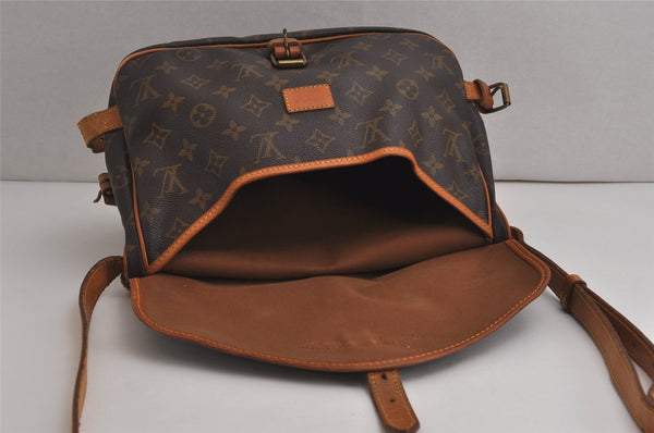 Authentic Louis Vuitton Monogram Saumur 30 Shoulder Cross Bag M42256 LV 9695J