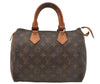 Authentic Louis Vuitton Monogram Speedy 25 Boston Hand Bag M41528 LV 9696I