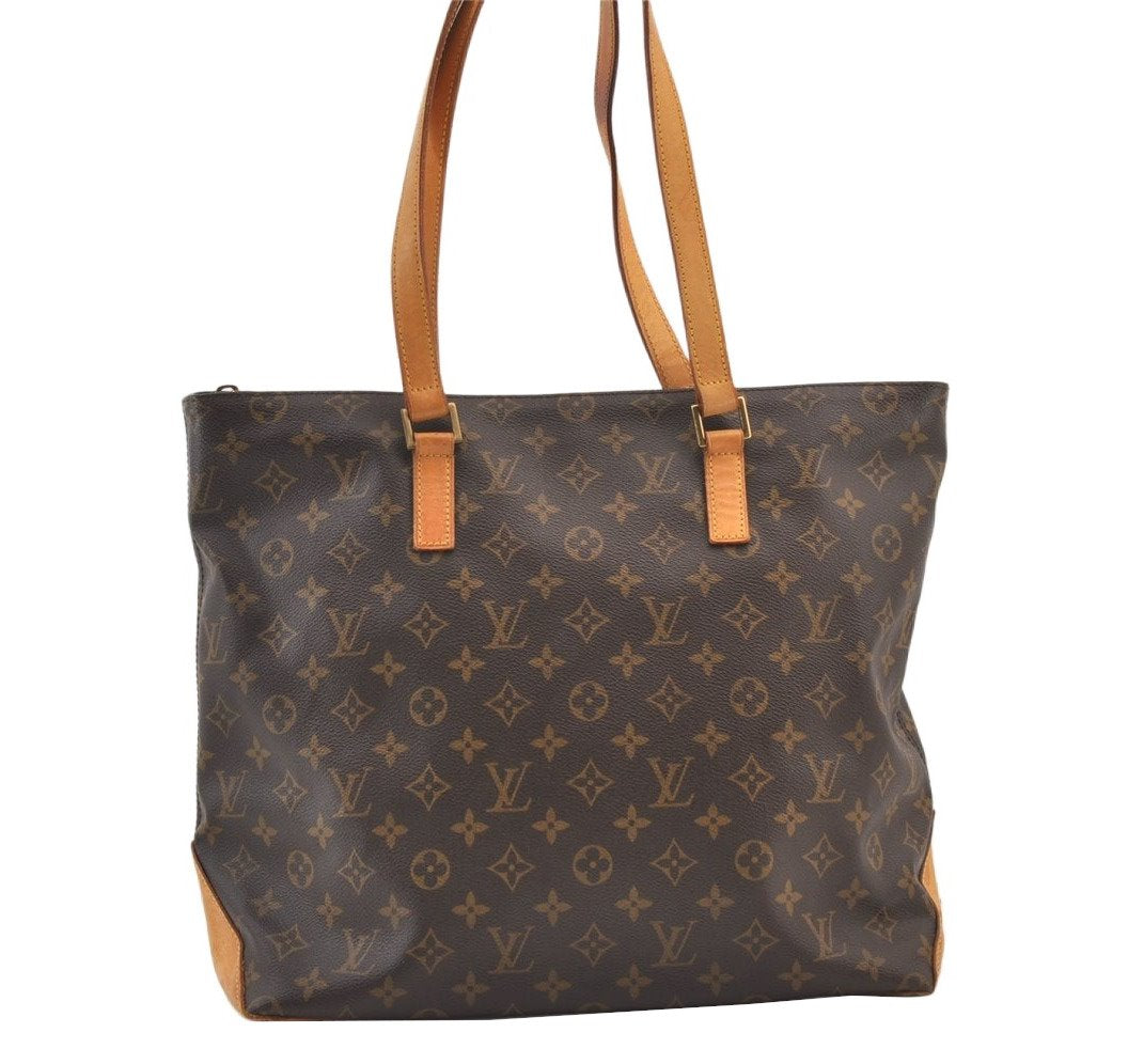 Authentic Louis Vuitton Monogram Cabas Mezzo Shoulder Tote Bag M51151 LV 9697J