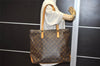 Authentic Louis Vuitton Monogram Cabas Mezzo Shoulder Tote Bag M51151 LV 9697J