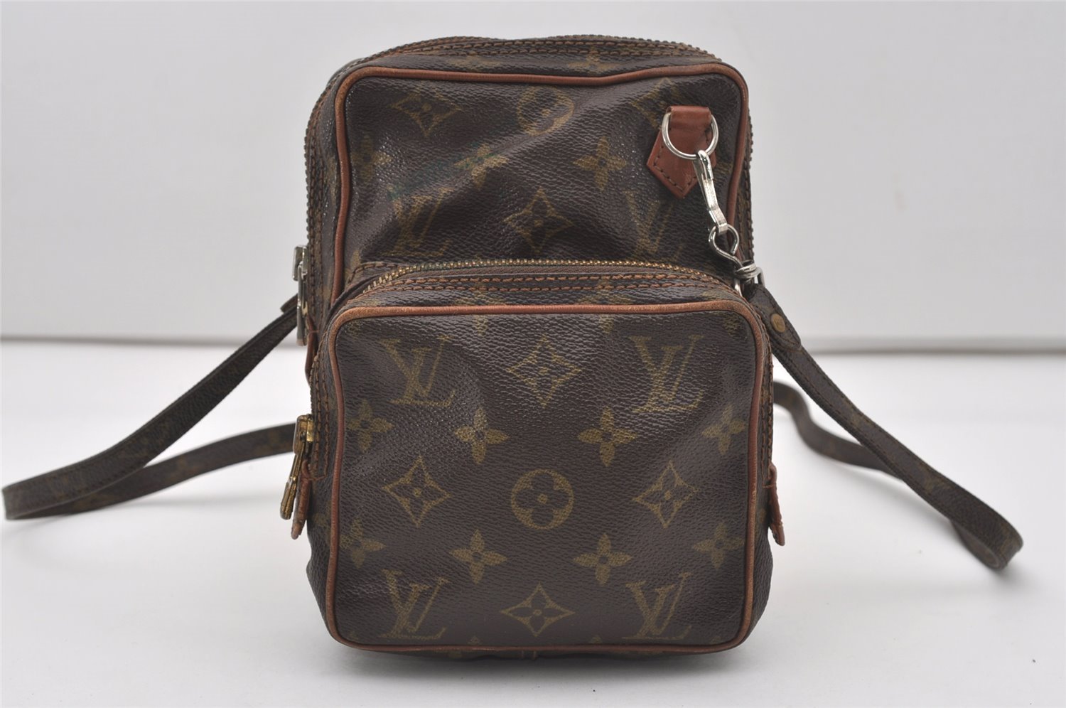 Authentic Louis Vuitton Monogram Amazone Shoulder Cross Body Bag Old Model 9699I