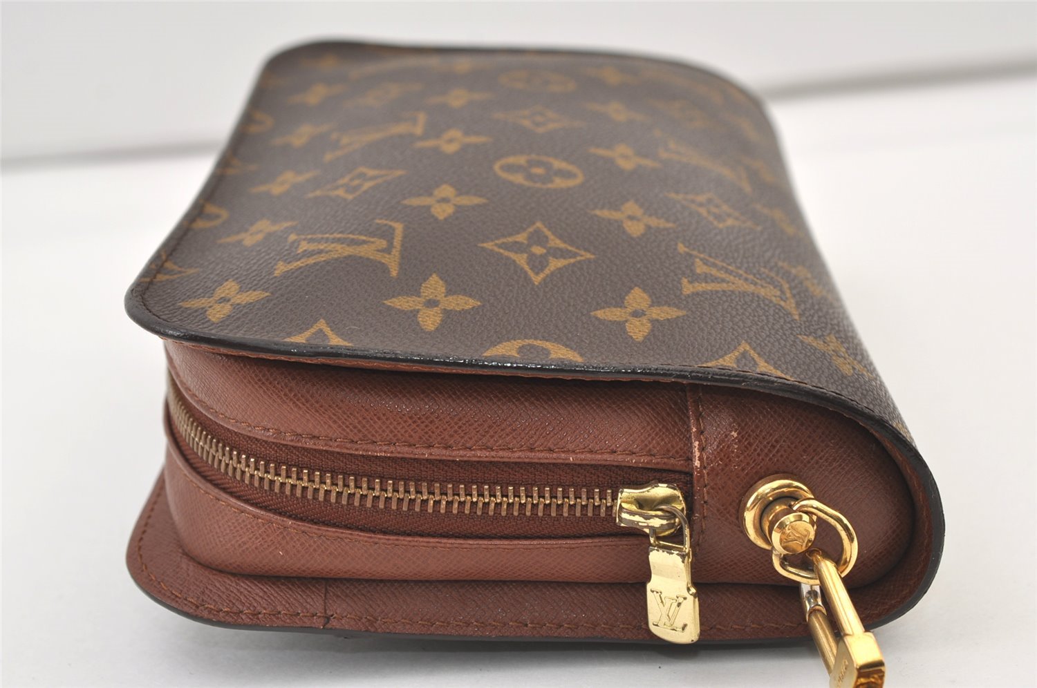 Authentic Louis Vuitton Monogram Orsay Clutch Hand Bag Purse M51790 LV 9699J