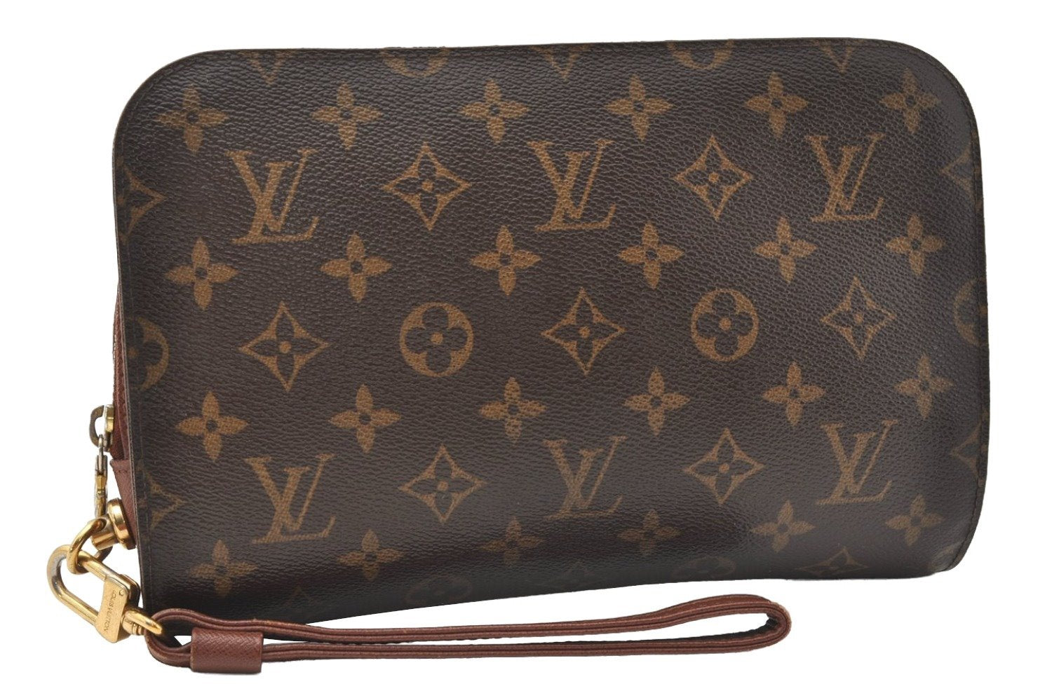 Authentic Louis Vuitton Monogram Orsay Clutch Hand Bag Purse M51790 LV 9702I