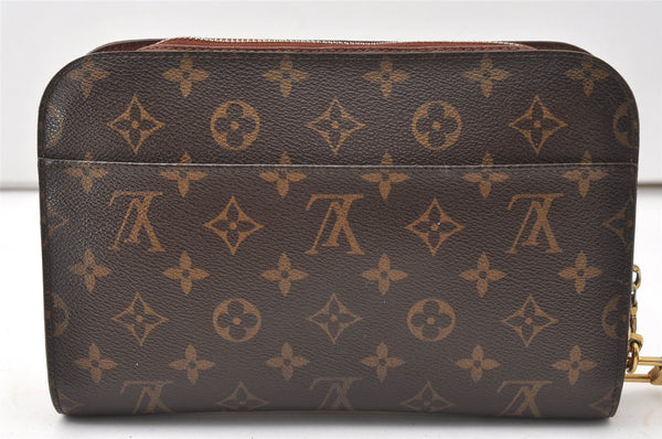 Authentic Louis Vuitton Monogram Orsay Clutch Hand Bag Purse M51790 LV 9702I