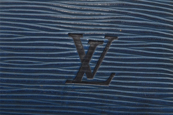 Authentic Louis Vuitton Epi Speedy 35 Hand Boston Bag Blue M42995 LV 9702J