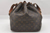 Authentic Louis Vuitton Monogram Petit Noe M42226 Shoulder Drawstring Bag 9703I