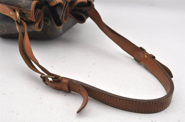 Authentic Louis Vuitton Monogram Petit Noe M42226 Shoulder Drawstring Bag 9703I