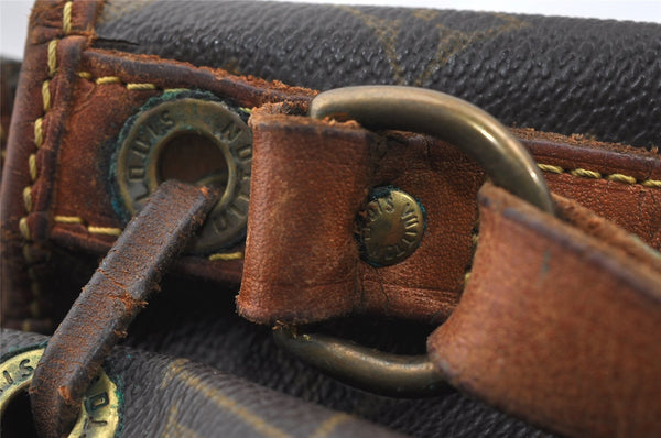 Authentic Louis Vuitton Monogram Petit Noe M42226 Shoulder Drawstring Bag 9703I