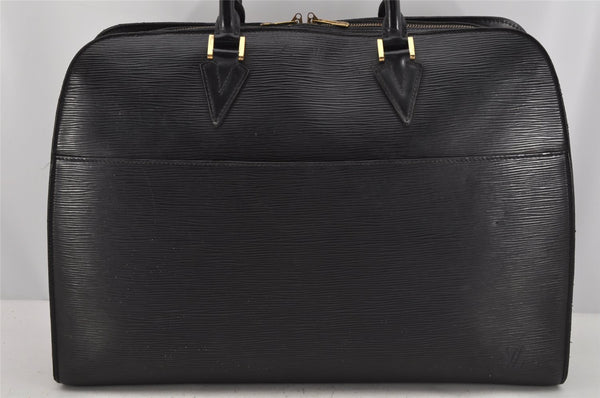 Authentic Louis Vuitton Epi Sorbonne Hand Business Bag Black M54512 LV 9704J