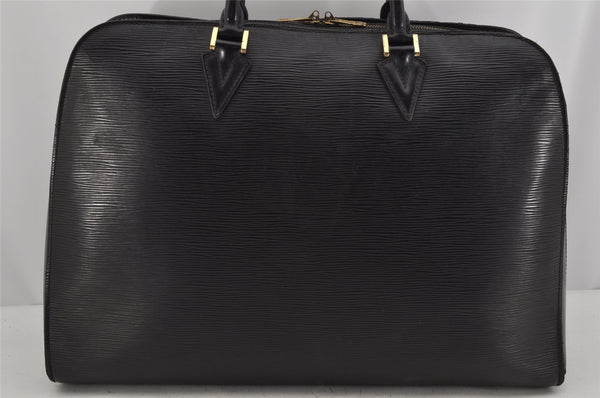 Authentic Louis Vuitton Epi Sorbonne Hand Business Bag Black M54512 LV 9704J