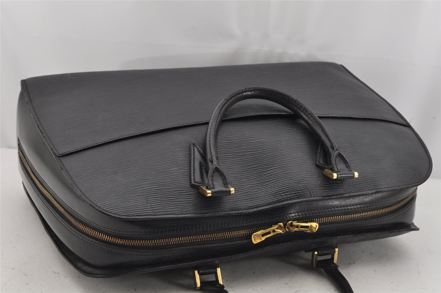 Authentic Louis Vuitton Epi Sorbonne Hand Business Bag Black M54512 LV 9704J