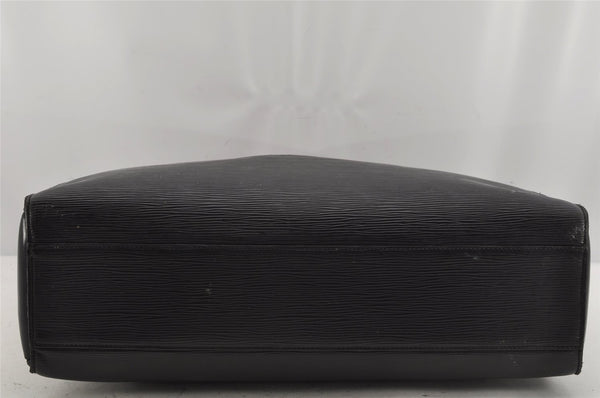 Authentic Louis Vuitton Epi Sorbonne Hand Business Bag Black M54512 LV 9704J