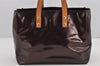 Authentic Louis Vuitton Vernis Reade PM Hand Bag Wine Red M91993 LV 9706J