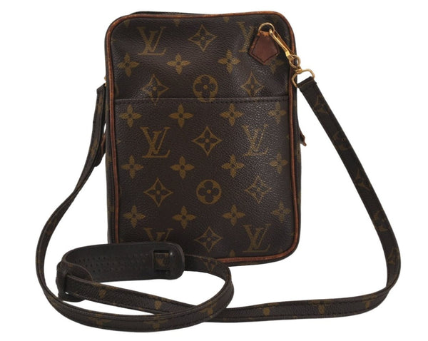 Authentic Louis Vuitton Monogram Danube Shoulder Cross Bag Old Model LV 9707J