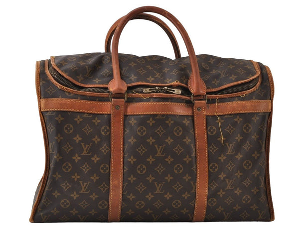 Authentic Louis Vuitton Monogram Sac Chaussures 55 Boston Bag M41922 LV 9709I