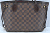 Authentic Louis Vuitton Damier Neverfull PM Shoulder Tote Bag N51109 LV 9711H