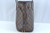 Authentic Louis Vuitton Damier Neverfull PM Shoulder Tote Bag N51109 LV 9711H