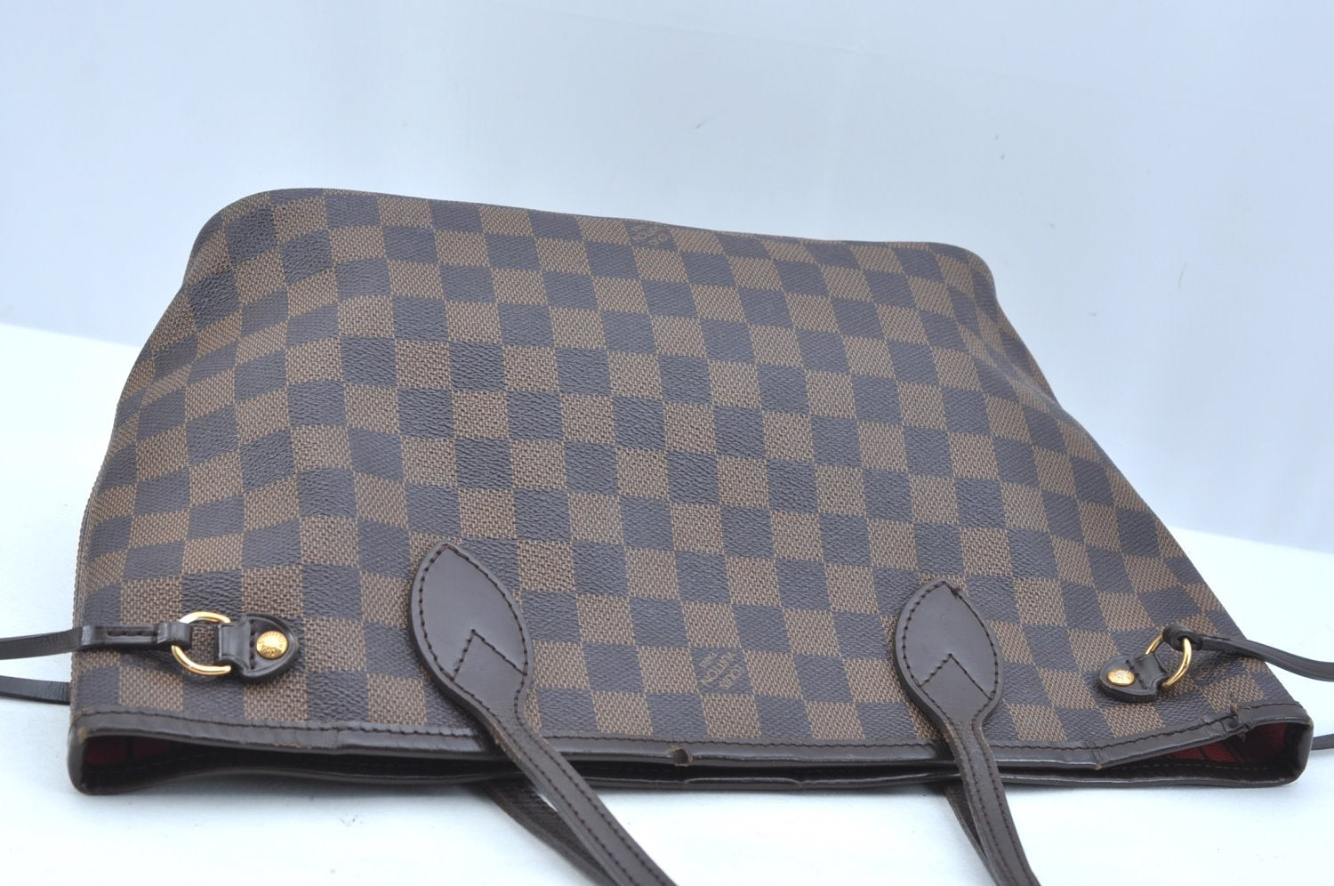 Authentic Louis Vuitton Damier Neverfull PM Shoulder Tote Bag N51109 LV 9711H