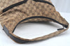 Authentic GUCCI Shoulder Bag GG Canvas Leather Brown 9711J