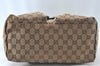 Authentic GUCCI Shoulder Bag GG Canvas Leather Brown 9711J