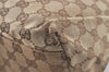 Authentic GUCCI Shoulder Bag GG Canvas Leather Brown 9711J