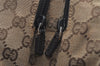 Authentic GUCCI Shoulder Bag GG Canvas Leather Brown 9711J