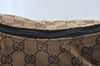 Authentic GUCCI Shoulder Bag GG Canvas Leather Brown 9711J