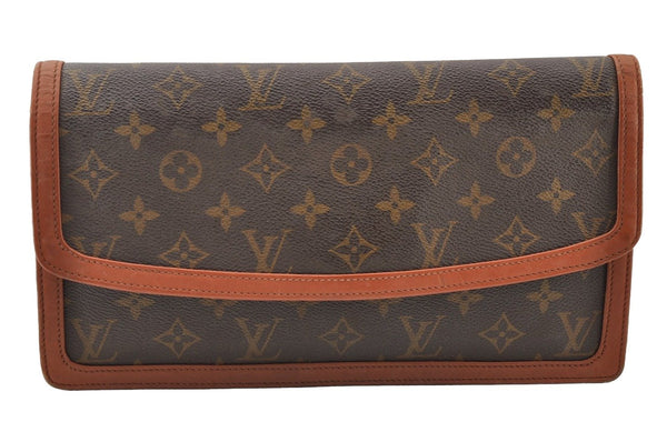 Auth Louis Vuitton Monogram Pochette Dame GM Clutch Hand Bag Old Model LV 9716I