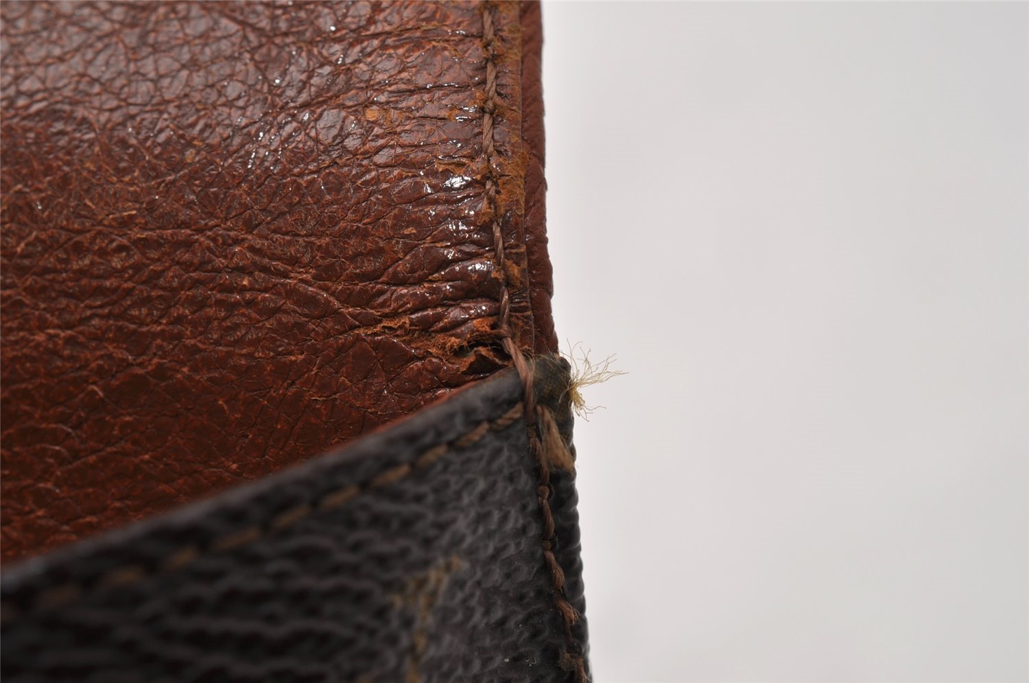 Auth Louis Vuitton Monogram Pochette Dame GM Clutch Hand Bag Old Model LV 9716I