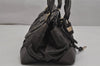 Authentic Chloe Vintage Paddington Leather Shoulder Hand Bag Brown 9716J