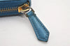 Authentic FENDI Vintage Long Wallet Purse Leather 8M0299 Light Blue 9718J